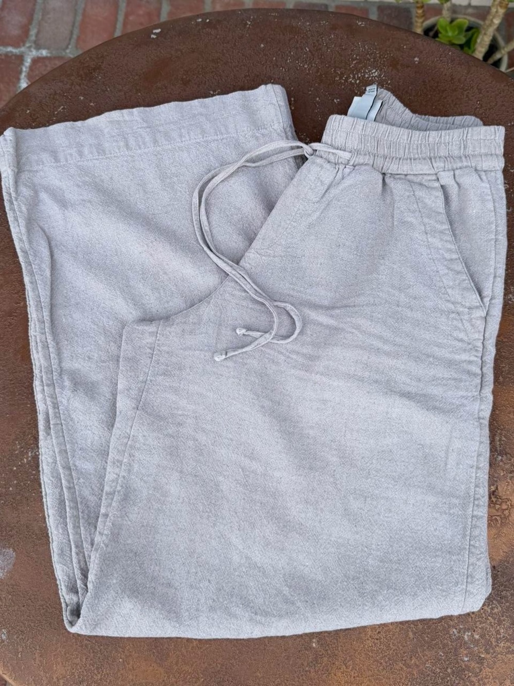 A New Day beige linen pants Size XS #linenpants #eurosummer #beach #boho